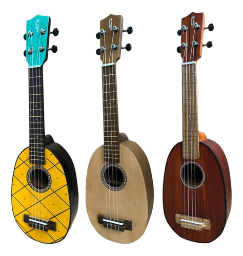 Ukelele Piña Incluye Forro+método +pick De Rasgueo 