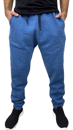 Pantalón Jogging Friza Ely Con Puño Y Puntos - Hombre 