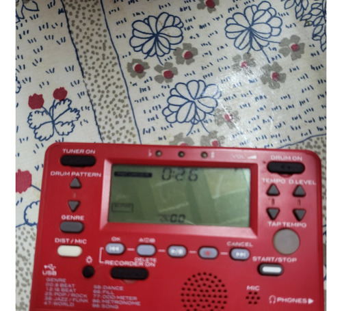 Batería Electrónica Korg Beatboy Afinador/ Grabador Rojo