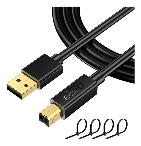 Cable De Impresora Usb 2.0 De 15 Pies (paquete De 1), Cable 