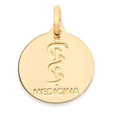 Pingente Medalha Profissão Medicina - Rommanel 542295