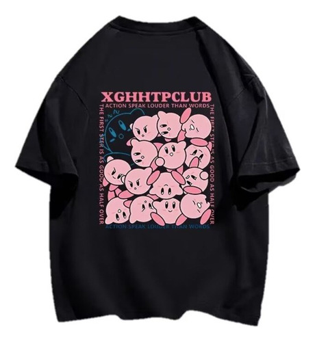 Camiseta De Manga Corta Creative Game Graffiti Kirby Cute