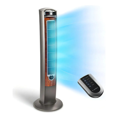 Lasko Oscillating Tower Fan Remote Control T42954 Cantidad De Aspas 4 Color De La Estructura Plateado Color De Las Aspas Plateado Diámetro 50 Cm Frecuencia 120 Material De Las Aspas Plástico | Meses sin interés