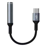 Gio Cable Adaptador Usb Tipo C A Jack Plug 3.5mm Hembra