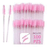 100 Cepillos Desechables Glitter Para Extensión De Pestañas