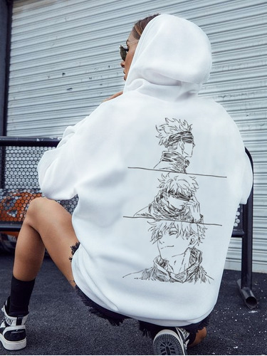 Buzo Jujutsu Kaisen Satoru Anime Aesthetic Japan Hoodie 