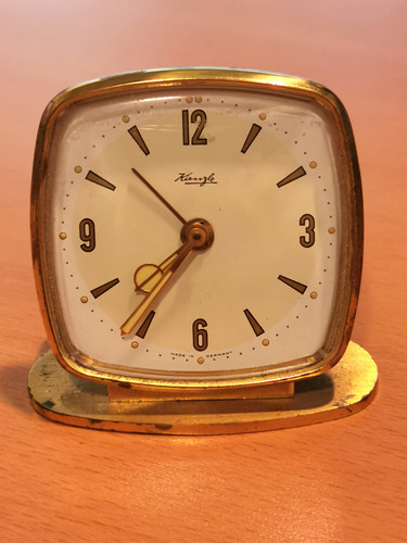 Reloj Vintage Despertador De Viaje, Kienzle,excelente Estado