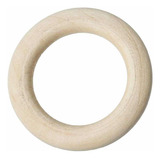 Pack 10 Argollas De Madera 4cm