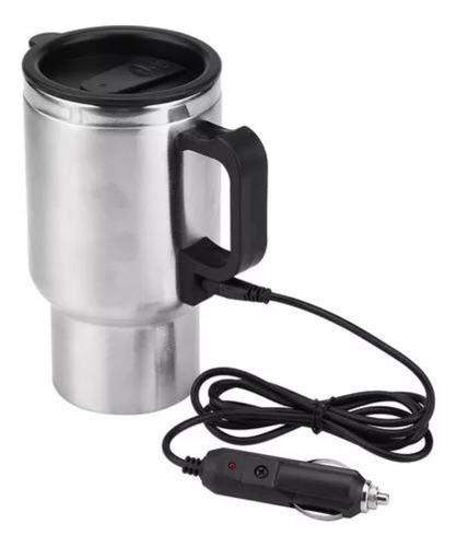 Vaso Auto Acero Tazon Mug 12v 480ml Térmico Conexion Auto