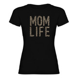 Blusa Dama Estampado Mom Life Leopardo/animal Print