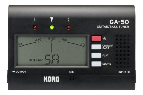 Afinador De Guitarra Y Bajo Korg Ga-50