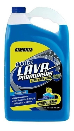 Liquido Lava Parabrisas Antibacterial Simoniz 1 Galon