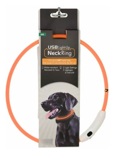 Coastal Collar Con Luz 60cm Usb Perro Recargable Luminoso 