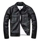 Chaqueta De Cuero Hombre 100% Cuero Natural, Imp Datofertas