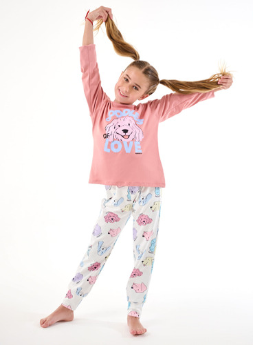 Pijama Poodles Frisado Marienitas Art 10270