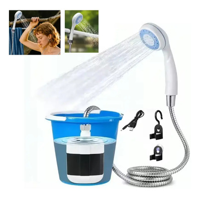 Regadera De Mano Ducha Portatil Recagable Con Bomba Camping | Envío gratis
