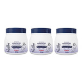 3 Creme Hidratante Antirressecamento P/mãos Pés Halley 240g