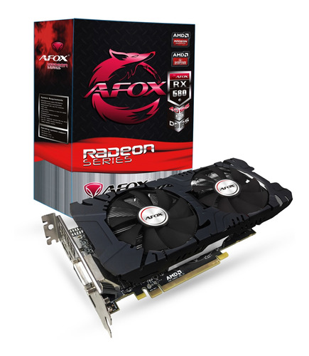 Placa De Video Afox Radeon Rx 580 8 Gb 2 Cooler Mineria Full