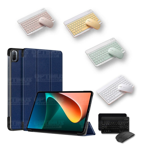 Combo Teclado Mouse Y Estuche Tablet Para Xiaomi Mi Pad 5