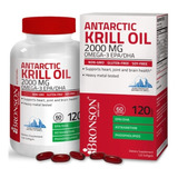 Aceite De Krill Antártico 2000 Mg Omega 3 Bronson 120 Caps