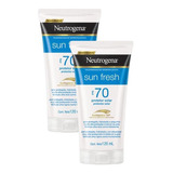 Kit 2 Protetores Solar Neutrogena Sun Fresh Fps 70 120ml