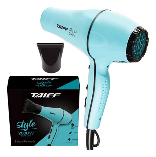 Secador De Cabelo Taiff Style Azul Tifanny Original 2000 W