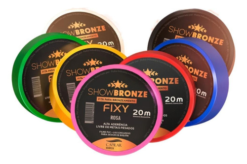 30 Fitas Para Bronzeamento Show Bronze Fixy 18mmx20m