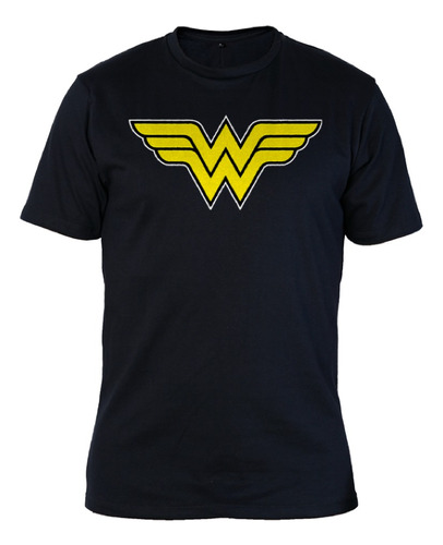 Remera Algodon Premium-0410 Superheroes 20 - Mujer Maravilla