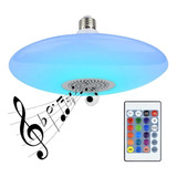 Ampolleta Ufo Rgb E27 Bluetooth Parlante, Control Remoto