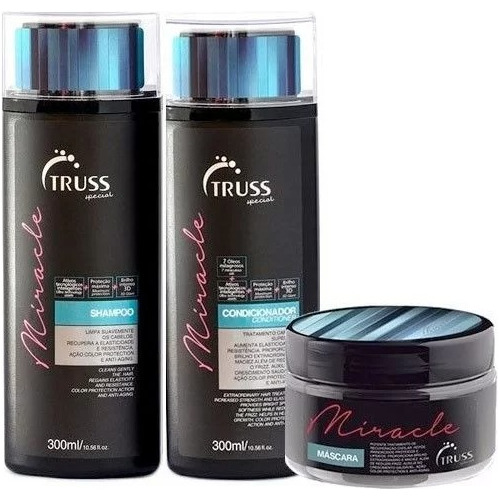 Kit Truss Miracle (shampoo + Condicionador + Mask)