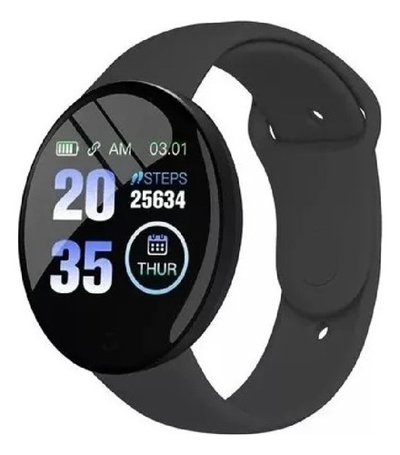 Smartwatch D18 Reloj Inteligente Fitband Redondo Deportivo