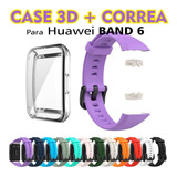 Correa Silicon + Case Protector Pantalla Para Huawei Band 6