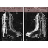 Molde - 3d Cowboy Boot Chocolate Candy Mold With Copywite Mo