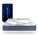 Colchon Piero Dreamfit Box 200 X 200 King Alta Dens En Caja Color Blanco/gris