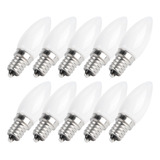 10pcs Mini E12 Led Candelabro Bombillas 1.5w Ac 230v Para