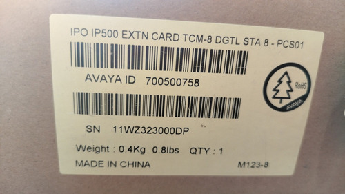 Tarjeta Avaya Ipo 500 Extn Card Tcm 8dgtl 700500758