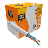 Cabo De Rede Utp Cat6 Branco Furukawa Sohoplus Rolo 100 Mt