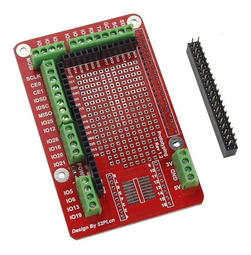 Raspberry Pi Placa Prototipo Bornera Gpio 26 Pines