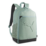 Mochila Backpack Puma Zumbido Logo Estampado Unisex Color Verde Diseño De La Tela Liso