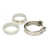 Kit Abraçadeira 3-1/4'' V-band V-clamp + Par Flanges - Inox