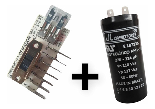 Chave Seletora + Mini Capacitor 270 Cortador De Grama Trapp