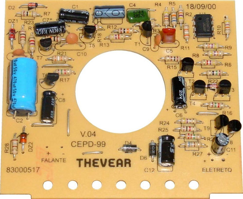 1 Pc Circuito Thevear Interfone Coletivo Cepd 99 Danubio