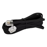 Cable Plano De Linea Telefono 2mts Rj11 4 Hilos Macho 