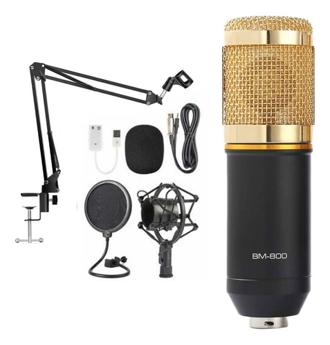 Micrófono Bm800 Condensador Omnidireccional Profesional