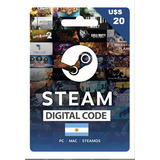 Tarjeta De Regalo Steam 20usd ¡entrega Inmediata!