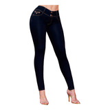 Jeans Mujer Pantalón Colombiano Mezclilla Strech Push Up 00m