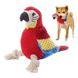 Peluche Juguete Para Perro Con Sonido, Guacamayo 33cm