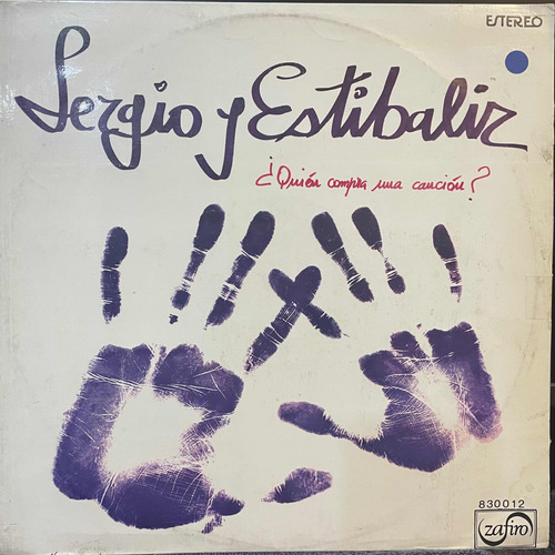 Vinilo Sergio Y Estibaliz- Quién Compra Una Canción