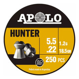 Balines Apolo Hunter 5.5 Mm Lata X 250 U 18,5 Grains 1,2 Gra