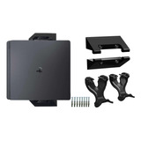 Suporte Parede Playstation 4 Slim (console+2 Controles)preto